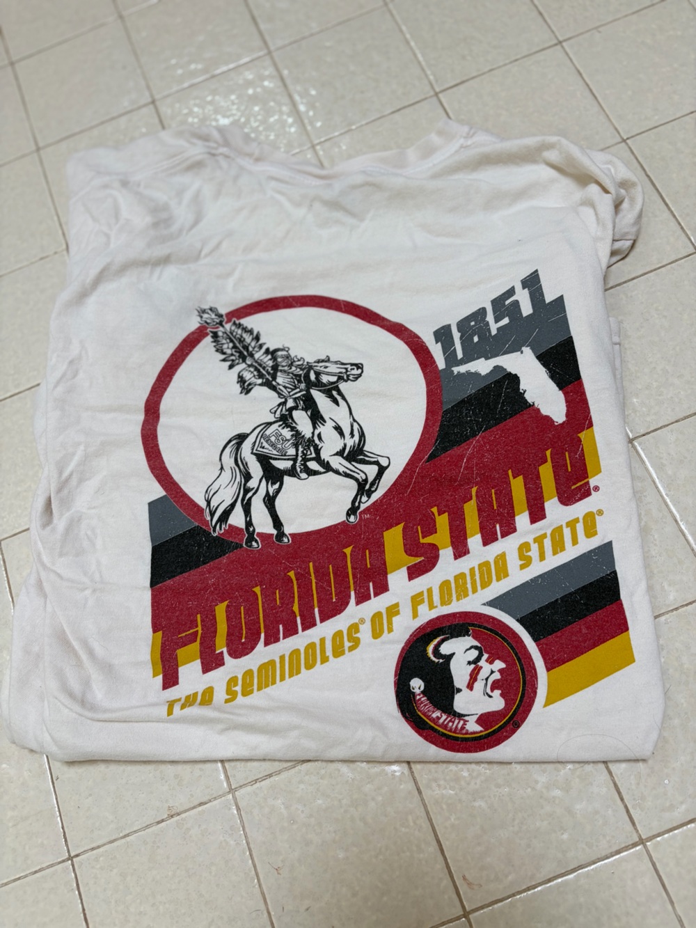 Florida State University Seminoles White  T-Shirt